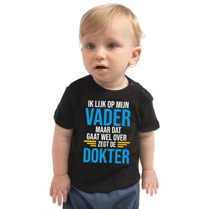 Ik lijk op mijn vader cadeau t-shirt zwart voor baby