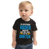 Ik lijk op mijn vader cadeau t-shirt zwart voor baby - thumbnail