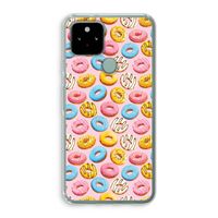 Pink donuts: Google Pixel 5 Transparant Hoesje