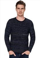 Rusty Neal - Heren Trui - Marine - Ronde Hals - Stijlvol