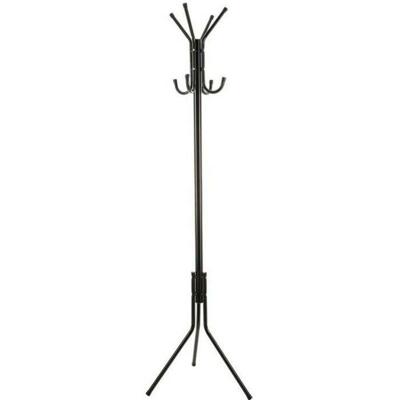 Kapstok 8 Hangers Zwart Aluminium (172 x 48 cm)