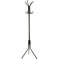Kapstok 8 Hangers Zwart Aluminium (172 x 48 cm)