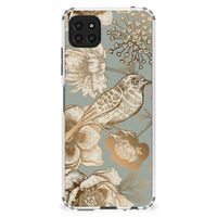 Case voor Samsung Galaxy A22 5G Vintage Bird Flowers - thumbnail