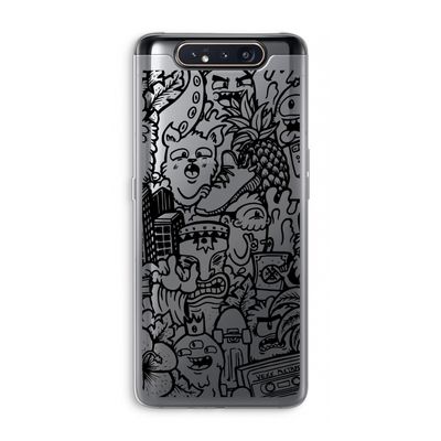 Vexx Black Mixtape: Samsung Galaxy A80 Transparant Hoesje