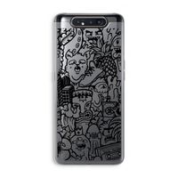 Vexx Black Mixtape: Samsung Galaxy A80 Transparant Hoesje
