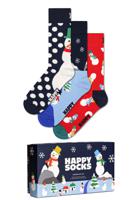 Happy Socks Happy Socks Dames Heren Sokken Sneeuwpop Giftbox Kerstsokken 3-Pack