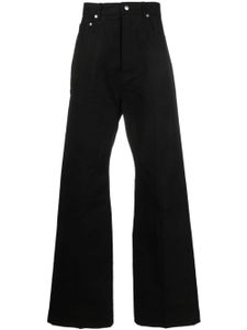 Rick Owens pantalon évasé à taille haute - Noir