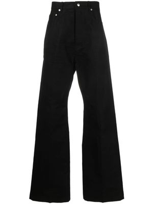 Rick Owens pantalon évasé à taille haute - Noir