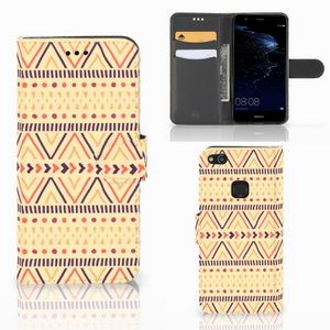 Huawei P10 Lite Telefoon Hoesje Aztec Yellow