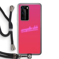 Vice Glow: Huawei P40 Pro Transparant Hoesje met koord