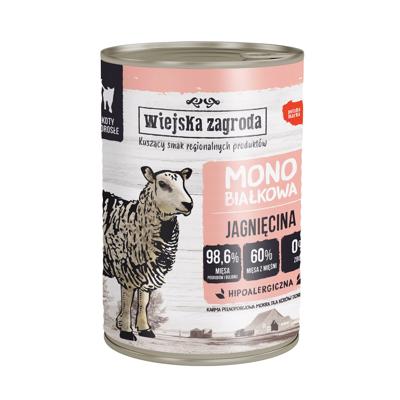 WIEJSKA ZAGRODA Monoprotein Lamb - nat kattenvoer - 400g