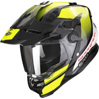 SCORPION ADF-9000 Air Trail, Dual sport helm, Zwart-Fluo Geel