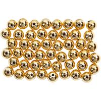 Creativ Company Waskralen, d 5 mm, gatgrootte 0,7 mm, goud, 100 stuk/ 1 doos