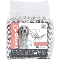 Hondenluiers - M PETS - LUIERS Vrouw L x10 - Tailleomtrek 32-52 cm - 8-15 kg - Vochtigheidsindicator - 12 uur bescherming