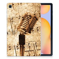 Samsung Galaxy Tab S6 Lite | S6 Lite (2022) Tablet Backcover met foto Bladmuziek - thumbnail