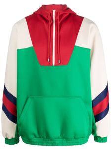 Gucci hoodie à design colour block - Rouge