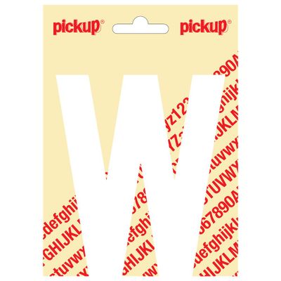 Plakletter Nobel 120mm wit W