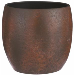 Mica Decorations Bloempot - roest/terracotta bruin - binnen - 31x33cm