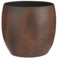 Mica Decorations Bloempot - roest/terracotta bruin - binnen - 31x33cm