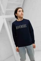 Hugo Boss 3D Logo Sweater Kids Donkerblauw - Maat 11/12 jaar - Kleur: Donkerblauw | Soccerfanshop