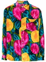 Marni chemise en velours à fleurs - Rose