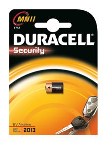 Duracell knoopcel alkaline, ho 16.5mm, diam 10.22mm, 6V, capaciteit 33mAh