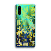 Majorelle Blue Print: Huawei P30 Transparant Hoesje