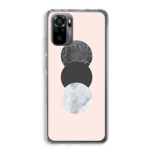 Marmeren cirkels: Xiaomi Redmi Note 10 Pro Transparant Hoesje