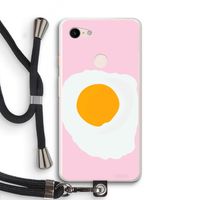 Sunny side up: Pixel 3 XL Transparant Hoesje met koord