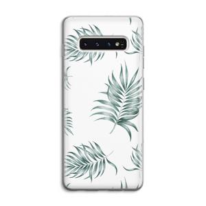 Simple leaves: Samsung Galaxy S10 4G Transparant Hoesje