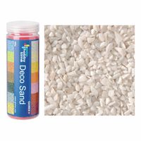 2x busjes grof decoratie zand/kiezels wit 500 gram