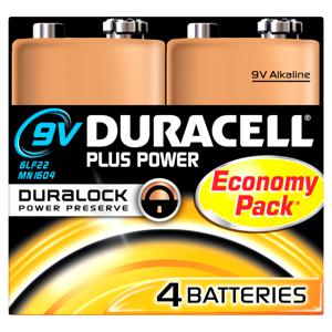 Duracell Plus Power Wegwerpbatterij 9V Alkaline