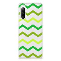 Sony Xperia 10 IV | TPU bumper | Zigzag Groen