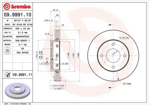 Remschijf BREMBO, Remschijftype: Binnen geventileerd, u.a. für Smart, Mitsubishi