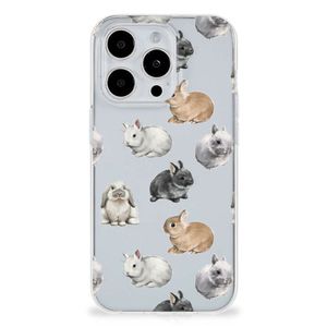 TPU Hoesje voor iPhone 15 Pro Max Konijntjes