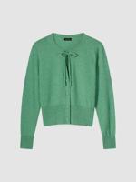 Cashmere vest met strikkoord