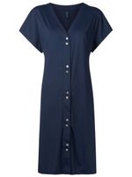Lygia & Nanny robe mi-longue Artemis à boutons pression - Bleu