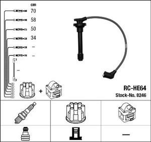 Bougiekabelset RCHE64