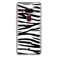 Zebra pattern: HTC U12+ Transparant Hoesje