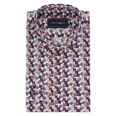Scotland Blue Overhemd SPE24307JE12SB