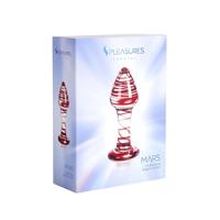 Anale Plug S Pleasures Rood Transparant (10,3 cm) (10,2 cm)