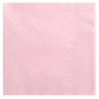 Partydeco tafel servetten van papier - roze - 33 x 33 cm - Wegwerp servetten voor diner/lunch - thumbnail