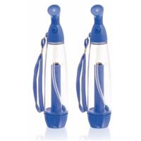 Waterverstuiver - 2x stuks - blauw - 70 ml - verkoelende hand waternevelaar - nevelspray - waterspra