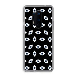 Eyes pattern: OnePlus 8 Pro Transparant Hoesje
