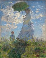 Vrouw Met Een Parasol van Claude Monet