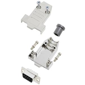 TRU COMPONENTS TCDTNT09MDBSK 7708648 D-sub female connectorset 180 ° Aantal polen: 9 Soldeerkelk 1 stuk(s)