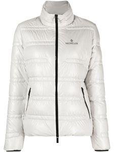 Moncler doudoune à logo imprimé - Gris