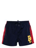 DSQUARED2 short de bain à patch logo - Bleu - thumbnail