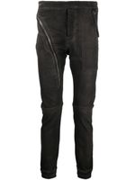 Rick Owens DRKSHDW jean slim à détail de zip - Noir