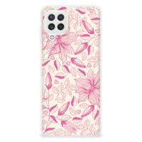 Samsung Galaxy A22 4G | M22 | TPU Case | Pink Flowers